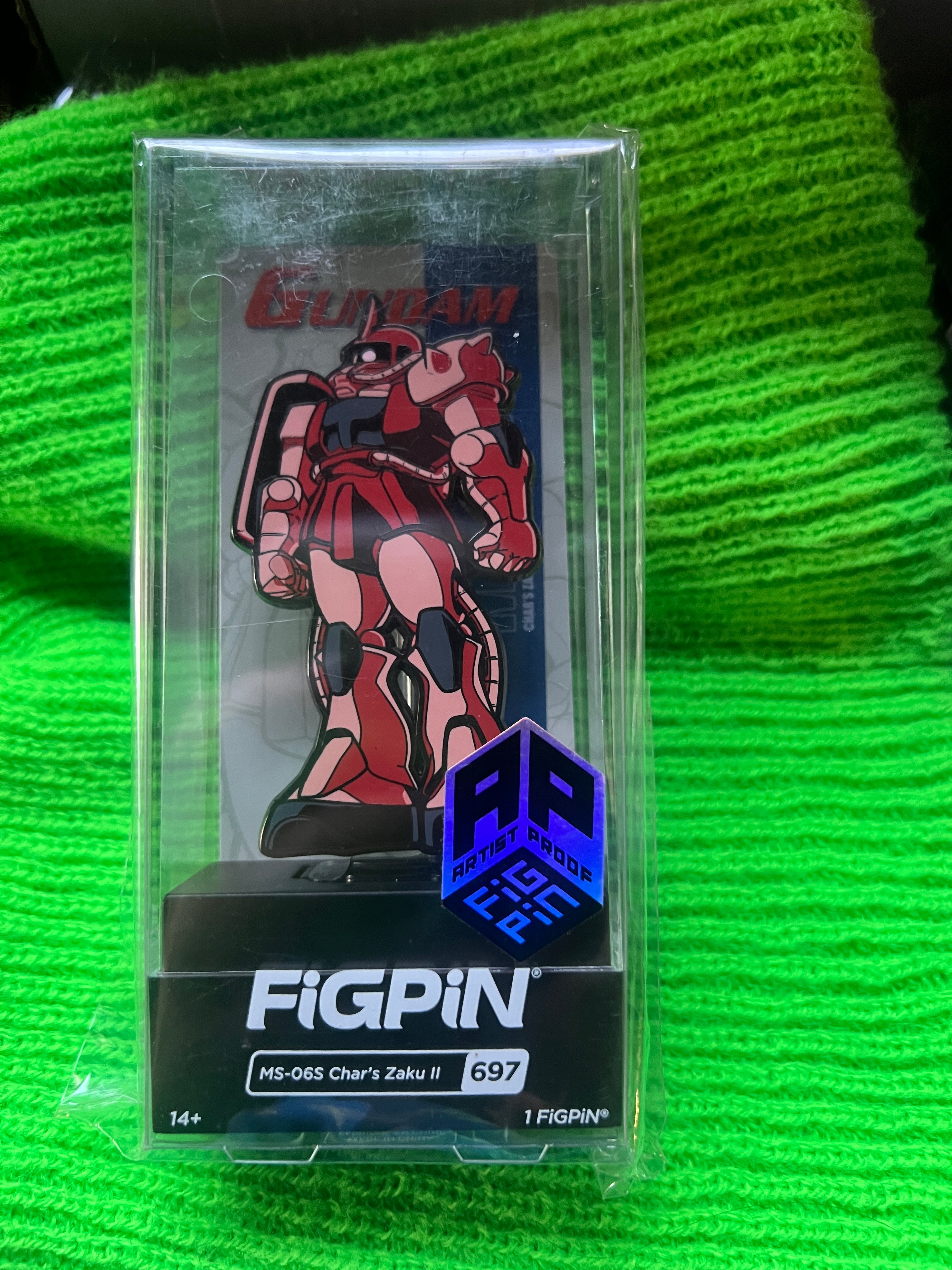 Ap Artist Proof FiGPiN Gundam MS-06S Char's Zaku II #697 Pin