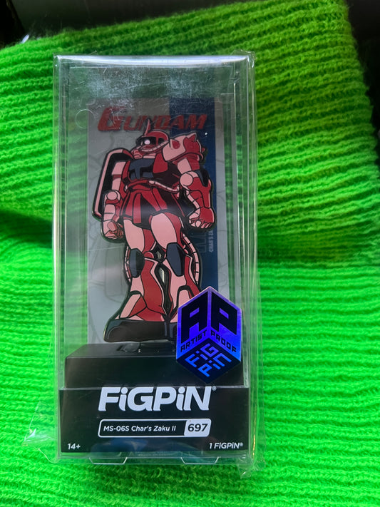 Ap Artist Proof FiGPiN Gundam MS-06S Char's Zaku II #697 Pin