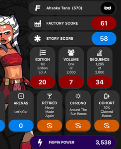 FiGPiN Star Wars The Clone Wars Ahsoka Tano #570 Unlocked