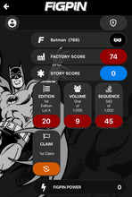 Load image into Gallery viewer, FiGPiN Batman # 788 From Box Set 2022 Edition Locked
