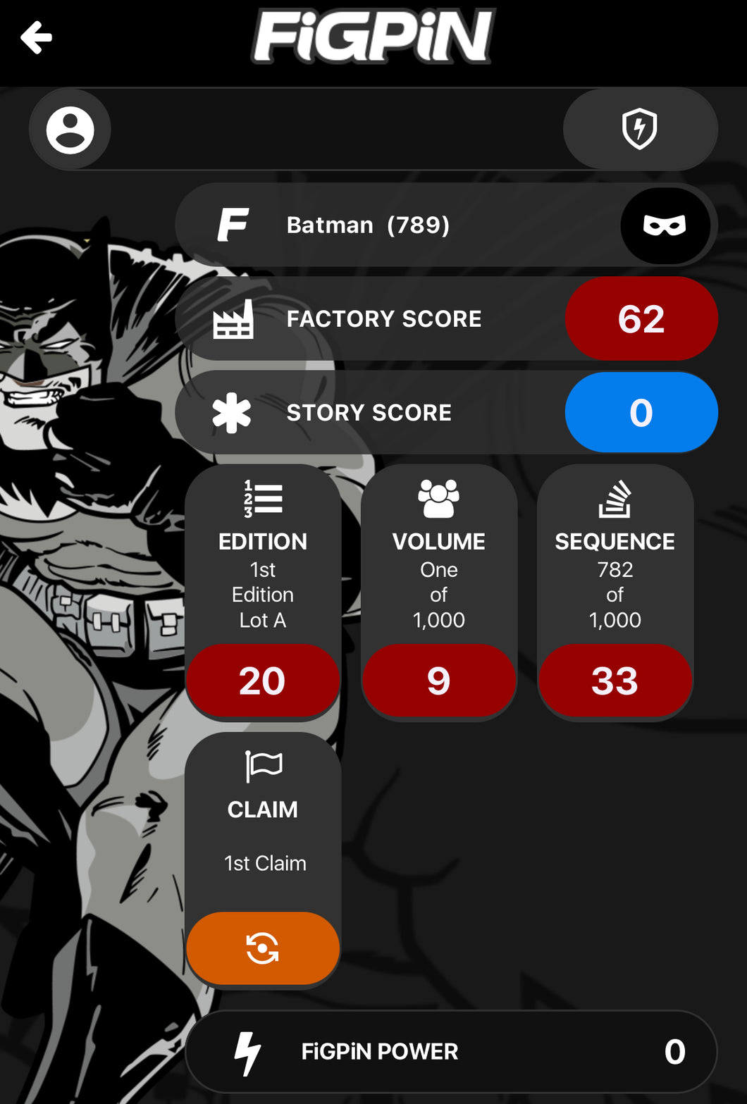 FiGPiN Batman # 789 From Box Set 2022 Edition Locked