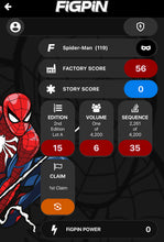 Load image into Gallery viewer, Spider-Man Figpin #119 PS4 Preorder Exclusive Marvel Gamerverse Pin LOCKED
