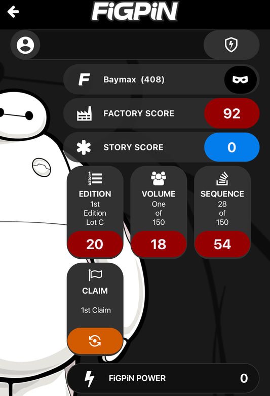 Big Hero 6 Baymax FiGPiN #408 LOCKED