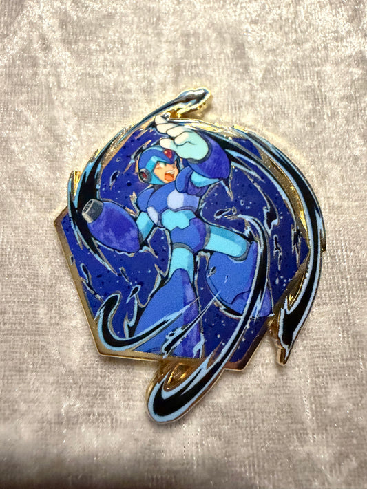 Megaman X Zen Monkey Studios Blind Bag Pin - New Rockman Buster Badge Lapel