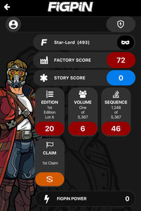 FiGPiN #493 Star-Lord (Marvel Contest of Champions) Locked