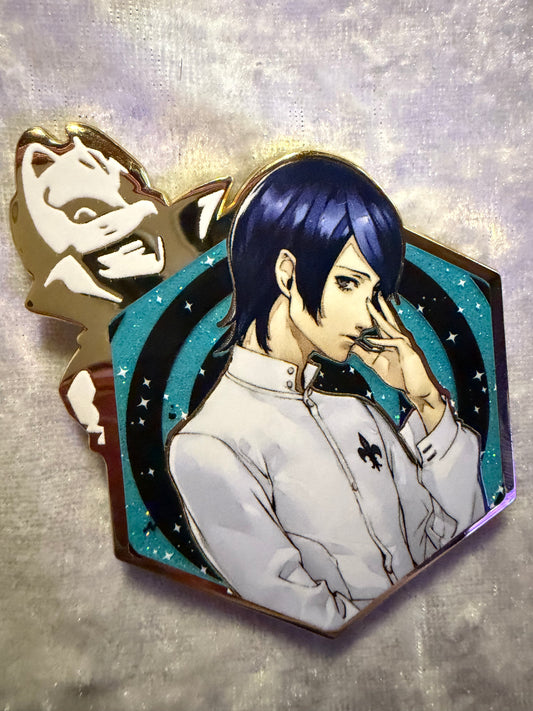 Persona 5 Yusuke Kitagawa Enamel Pin The Phantom Thieves Part 1 Blind Zen Monkey