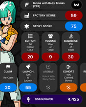 Load image into Gallery viewer, FiGPiN Dragon Ball Z Bulma With Baby Trunks #287 Unlocked
