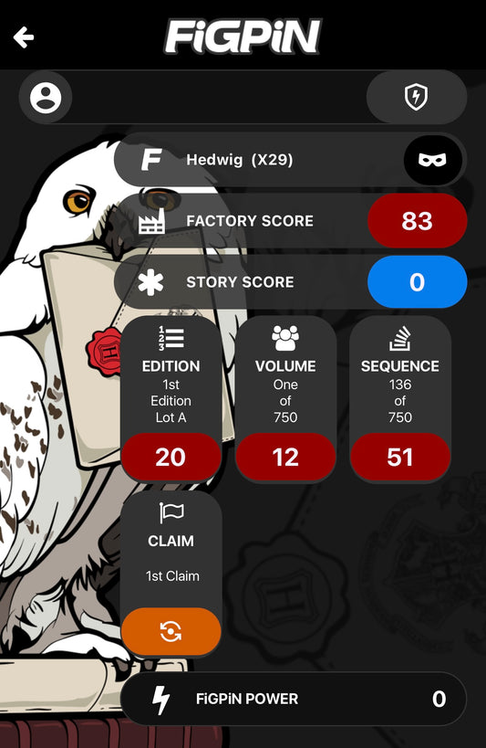 NYCC 2019 Figpin Harry Potter Hedwig X29 LE 750 Jumbo Size Locked