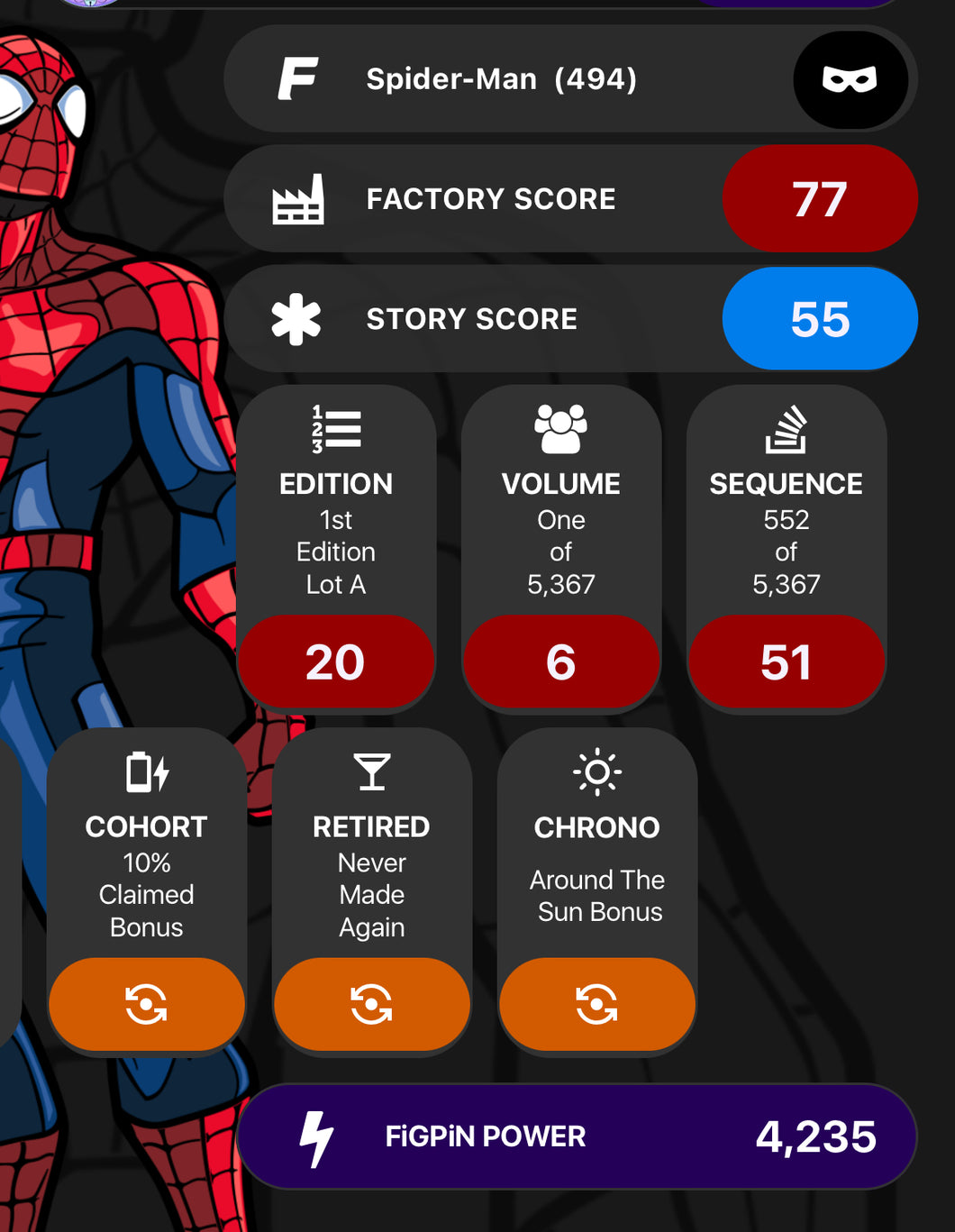 FiGPiN Marvel Contest of Champions: Spider-Man #494 Unlocked