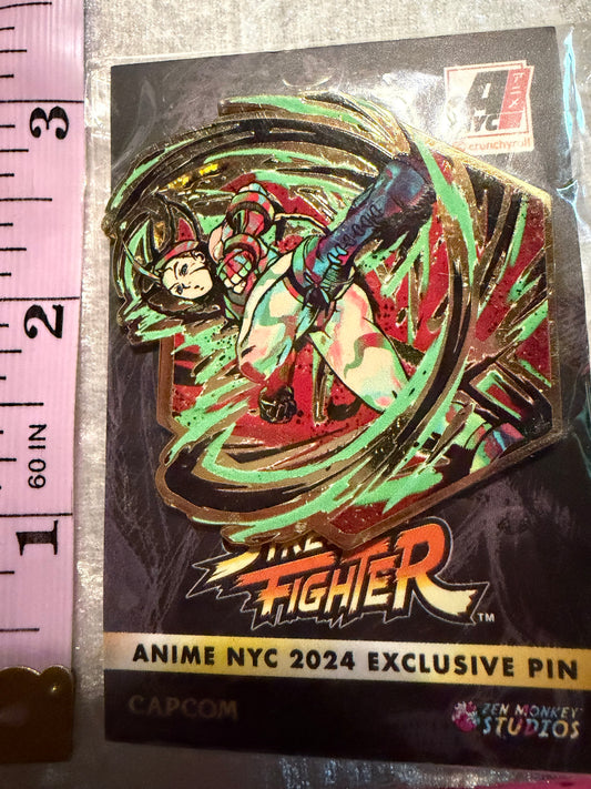 Cammy Zen Monkey Studios Painterly Pin - Anime NYC 2024 Exclusive Street Fighter