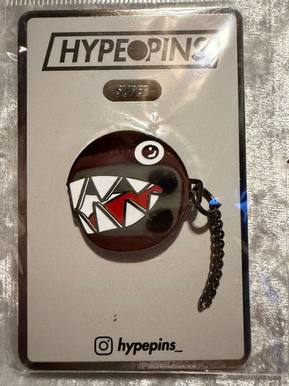 Chain Chomp Mario Hard Enamel Pin - Hype Pins Nintendo Collectible
