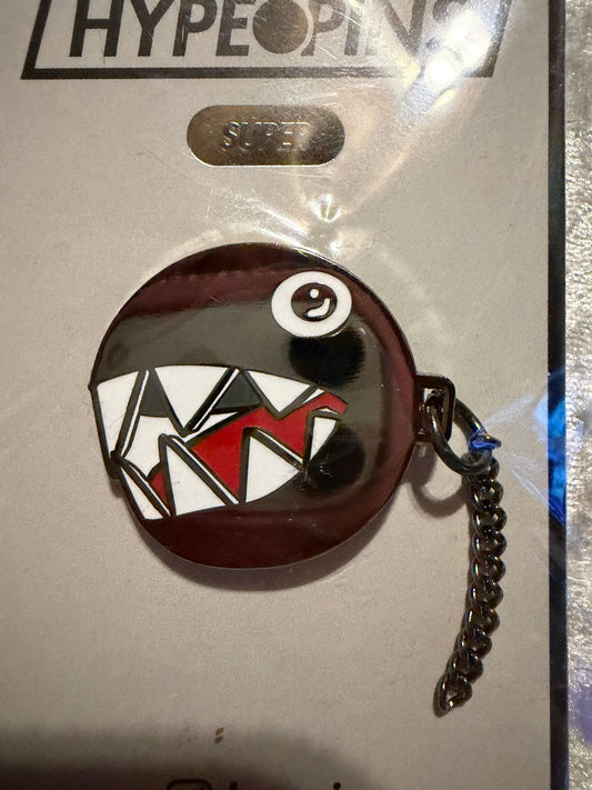 Chain Chomp Mario Hard Enamel Pin - Hype Pins Nintendo Collectible
