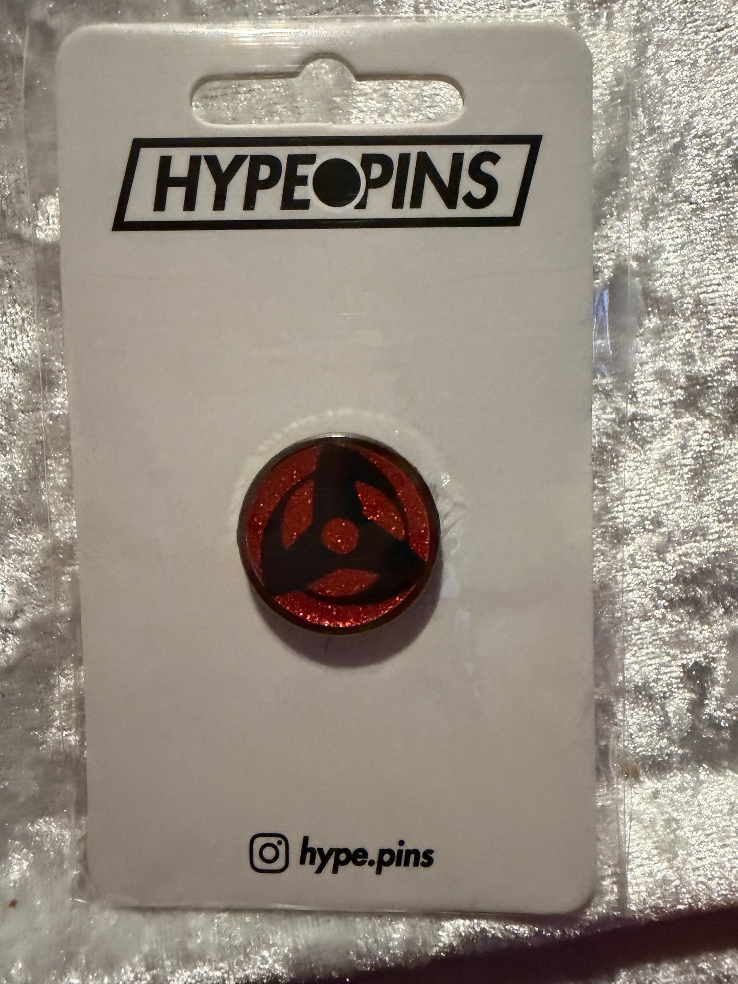 Sharingan Triple Tomoe Pin | Naruto Uchiha Anime Collectible - Hype Pins