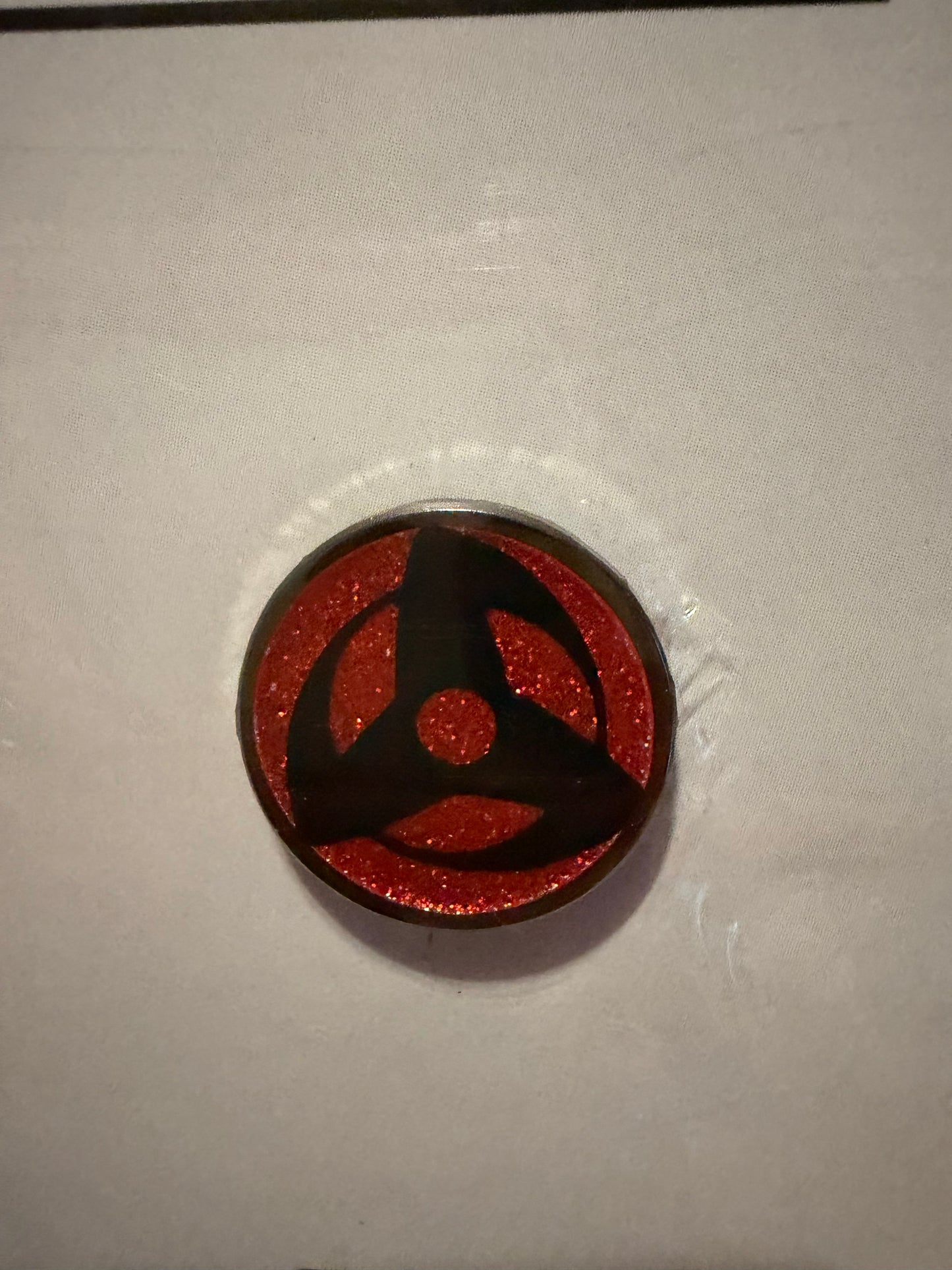 Sharingan Triple Tomoe Pin | Naruto Uchiha Anime Collectible - Hype Pins