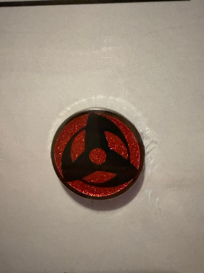 Sharingan Triple Tomoe Pin | Naruto Uchiha Anime Collectible - Hype Pins