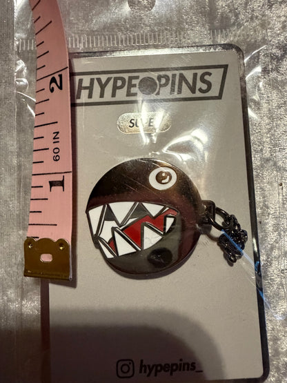 Chain Chomp Mario Hard Enamel Pin - Hype Pins Nintendo Collectible