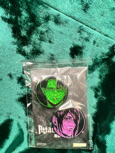 Zen Monkey Studios Captain Levi and Hange Zoe  Attack on Titan Pin Set