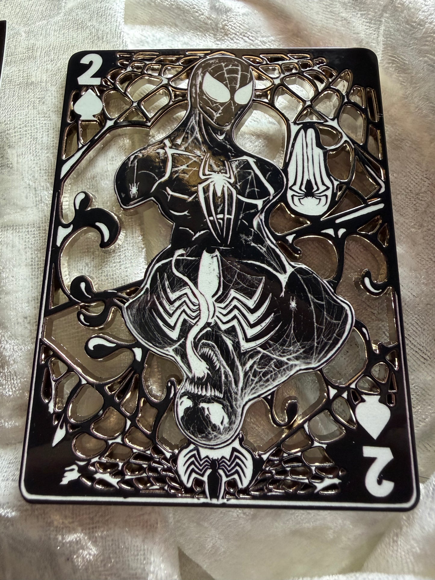 Spider-Man Venom Card Mashup - Bendiesticks Limited Edition 40 Fan-Made Enamel Pin