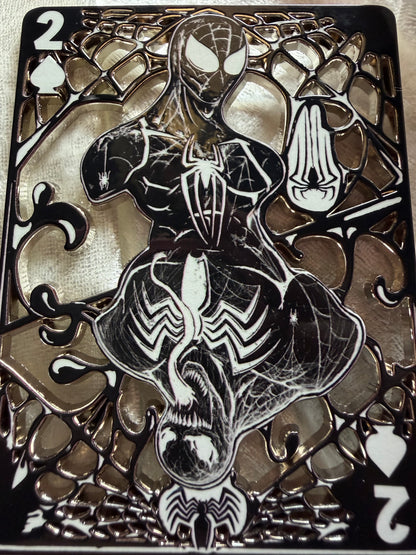 Spider-Man Venom Card Mashup - Bendiesticks Limited Edition 40 Fan-Made Enamel Pin