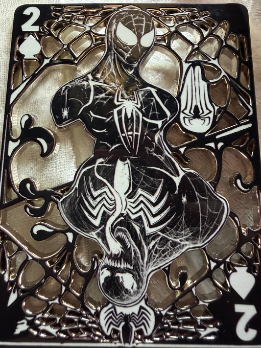 Spider-Man Venom Card Mashup - Bendiesticks Limited Edition 40 Fan-Made Enamel Pin