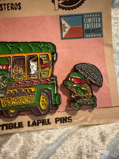 Jeepney Kultura Green Machin Pin Set | Fahm Edition | Patrick Ballesteros | Fan Made