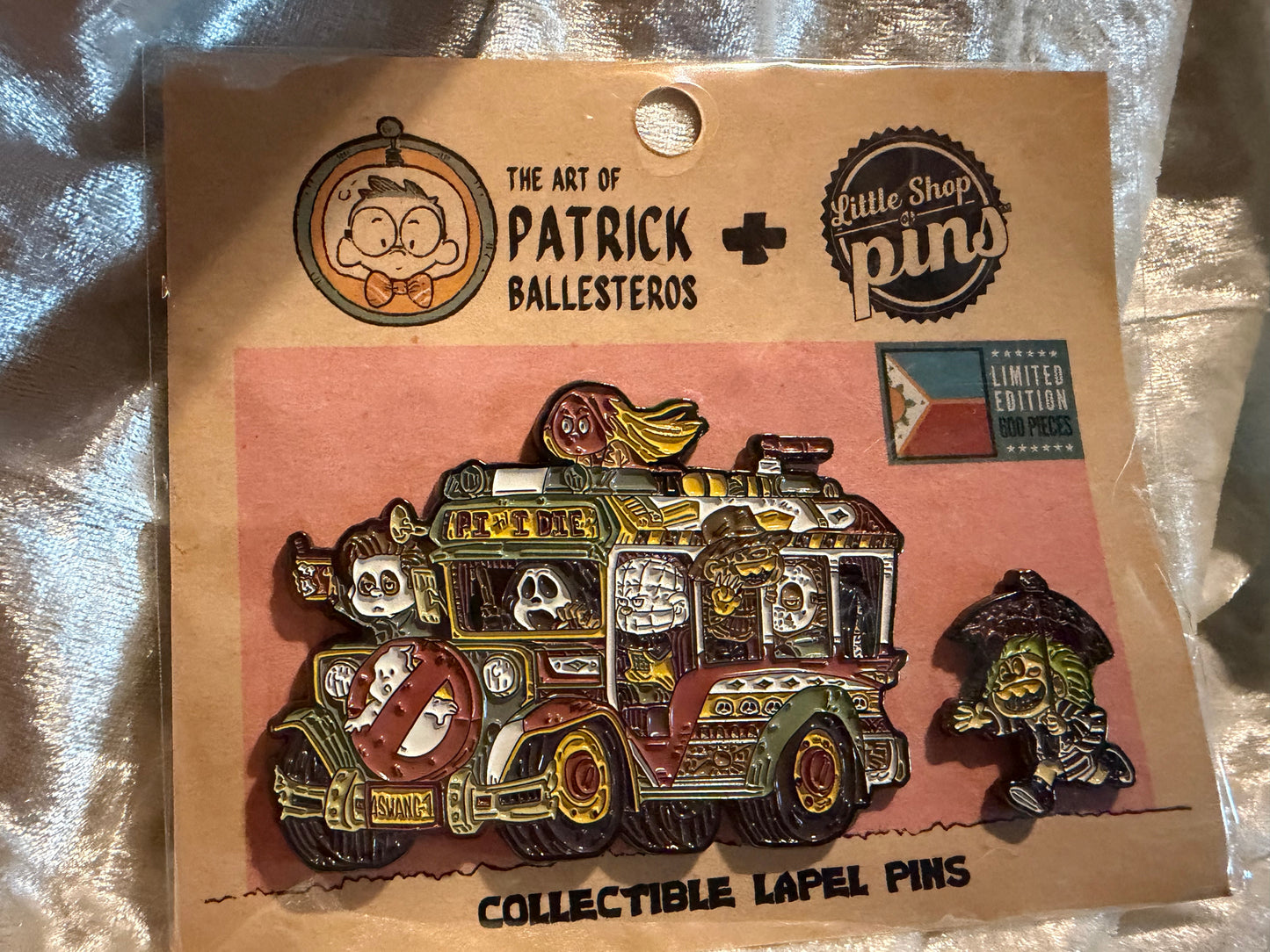 Jeepney Kultura Horror Pin Set | Limited Edition 600 Halloween Collectible| Patrick Ballesteros
