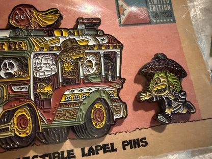 Jeepney Kultura Horror Pin Set | Limited Edition 600 Halloween Collectible| Patrick Ballesteros