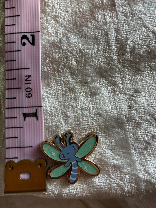 Green Sparx the Dragonfly Enamel Pin - Spyro the Dragon | Xhilyn Fan Made