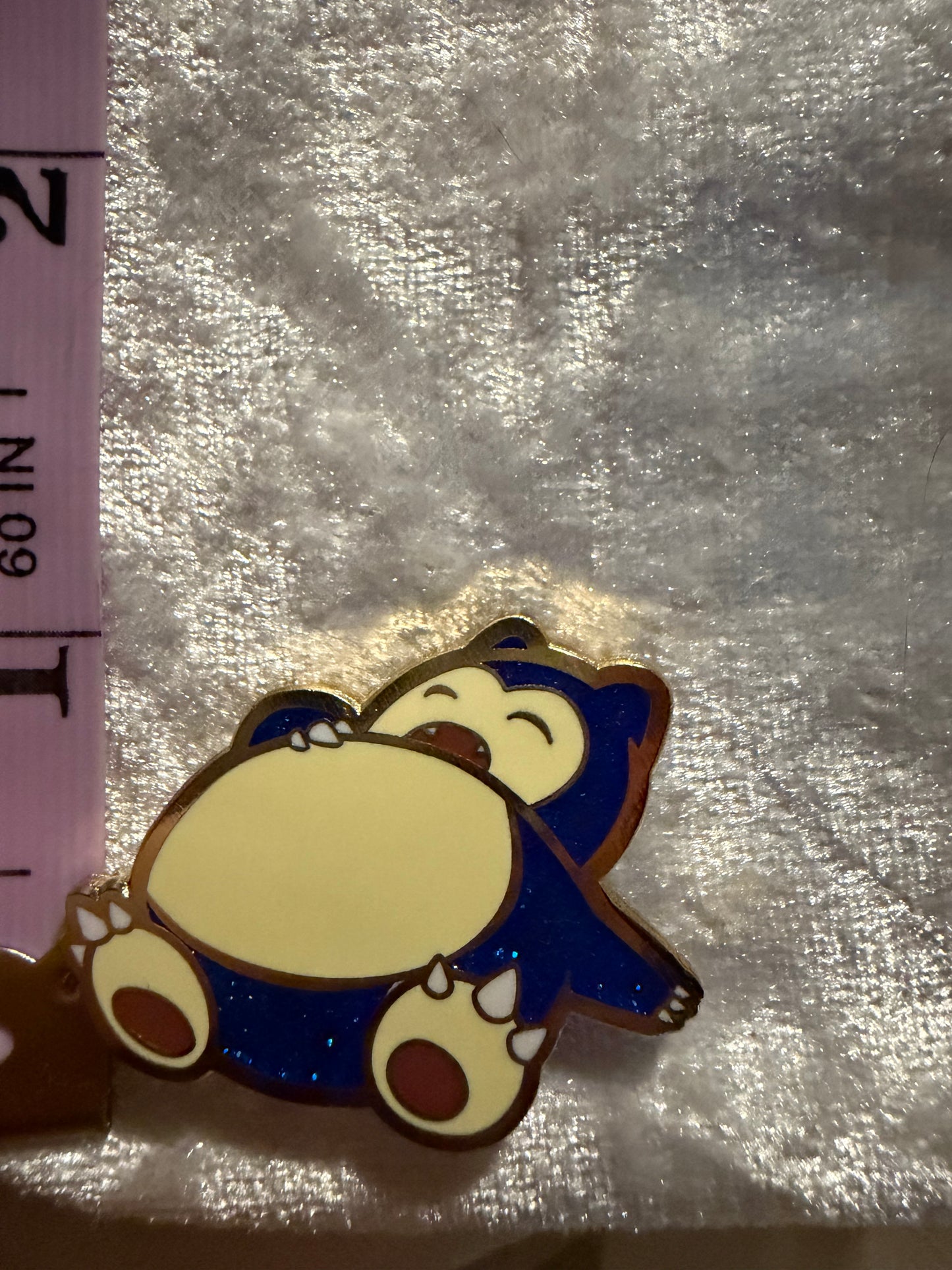 Snorlax Shiny Hard Enamel Pin | **Rare Pokémon Gold-Plated Collectible** - Hype Pins