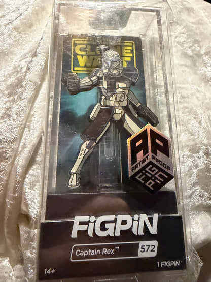 Captain Rex FiGPiN # 572 Artist Proof Edition 73 Made Star Wars Clone Wars