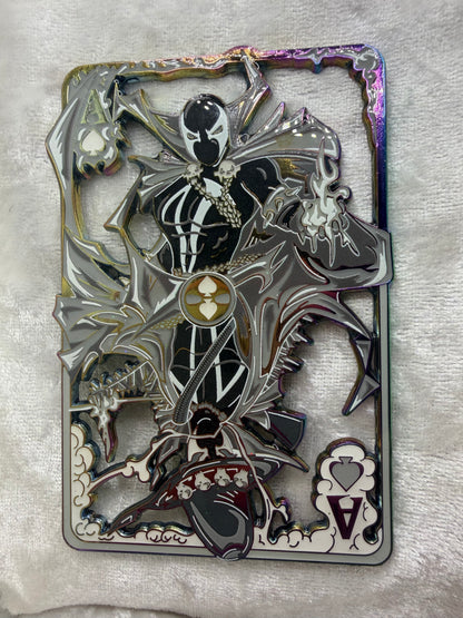 Spawn & Gunslinger Spawn B&W on Ano Card Mashup LE 40 Fan-Made Pin By Bendiesticks