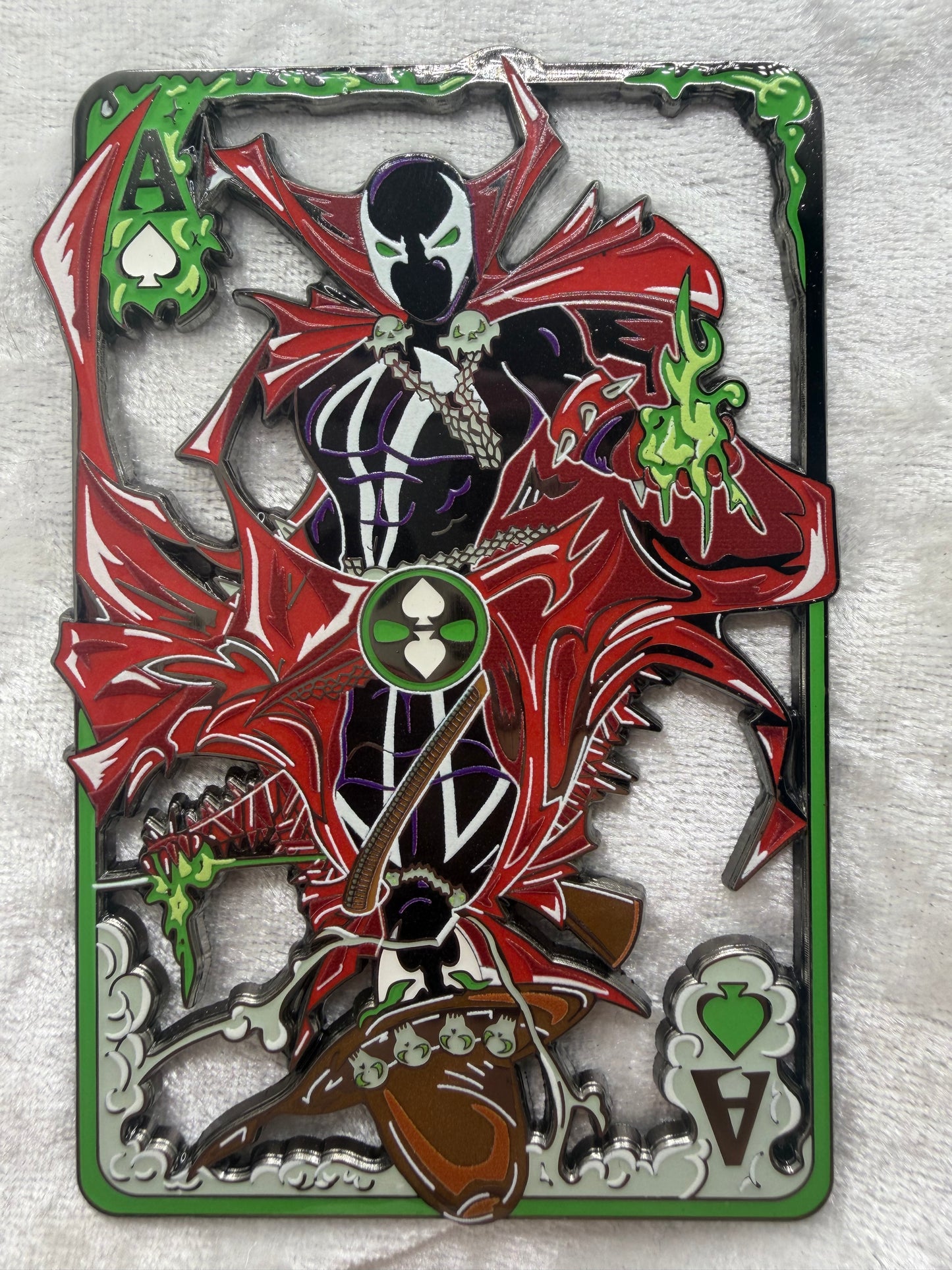 Spawn & Gunslinger Spawn Glow Card Mashup LE 75 Fan-Made Pin by Bendiesticks