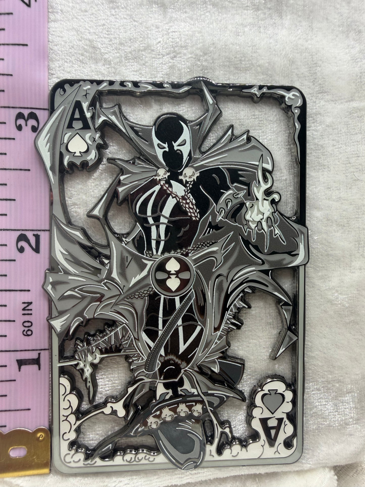 Spawn & Gunslinger Spawn Black & White Card Mashup Fan-Made Pin By Bendiesticks