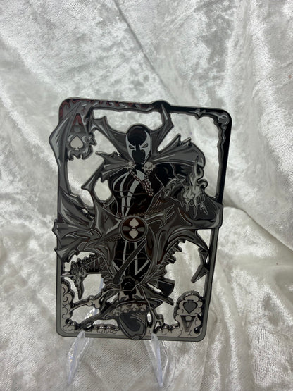 Spawn & Gunslinger Spawn Black & White Card Mashup Fan-Made Pin By Bendiesticks