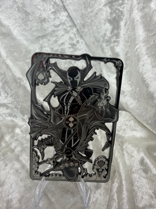 Spawn & Gunslinger Spawn Black & White Card Mashup Fan-Made Pin By Bendiesticks
