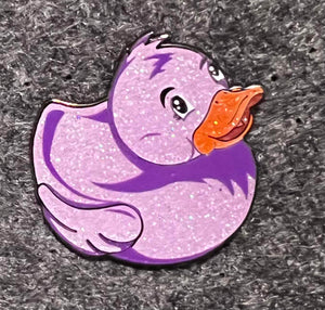 Duck Pin Purple Glitter Le 10