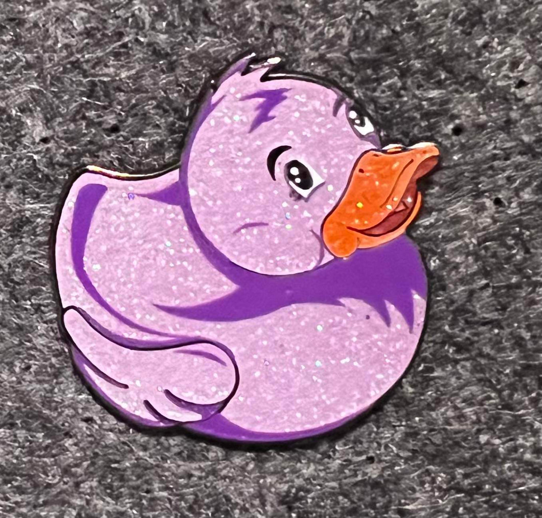 Duck Pin Purple Glitter Le 10