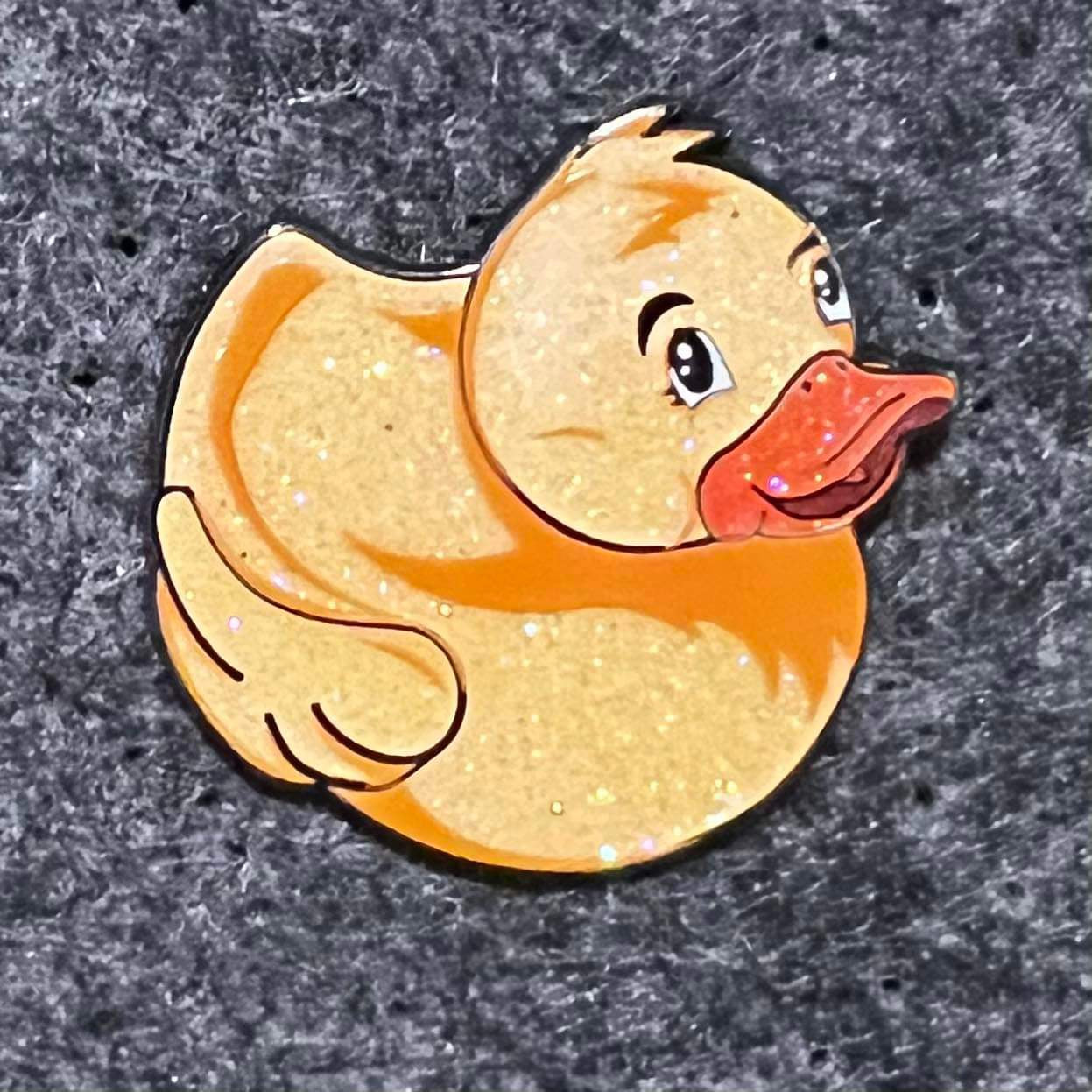 Duck Pin Orange Glitter Le 10