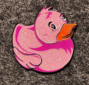 Duck Pin Pink Glitter Le 10