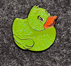 Duck Pin Green Glitter Le 10