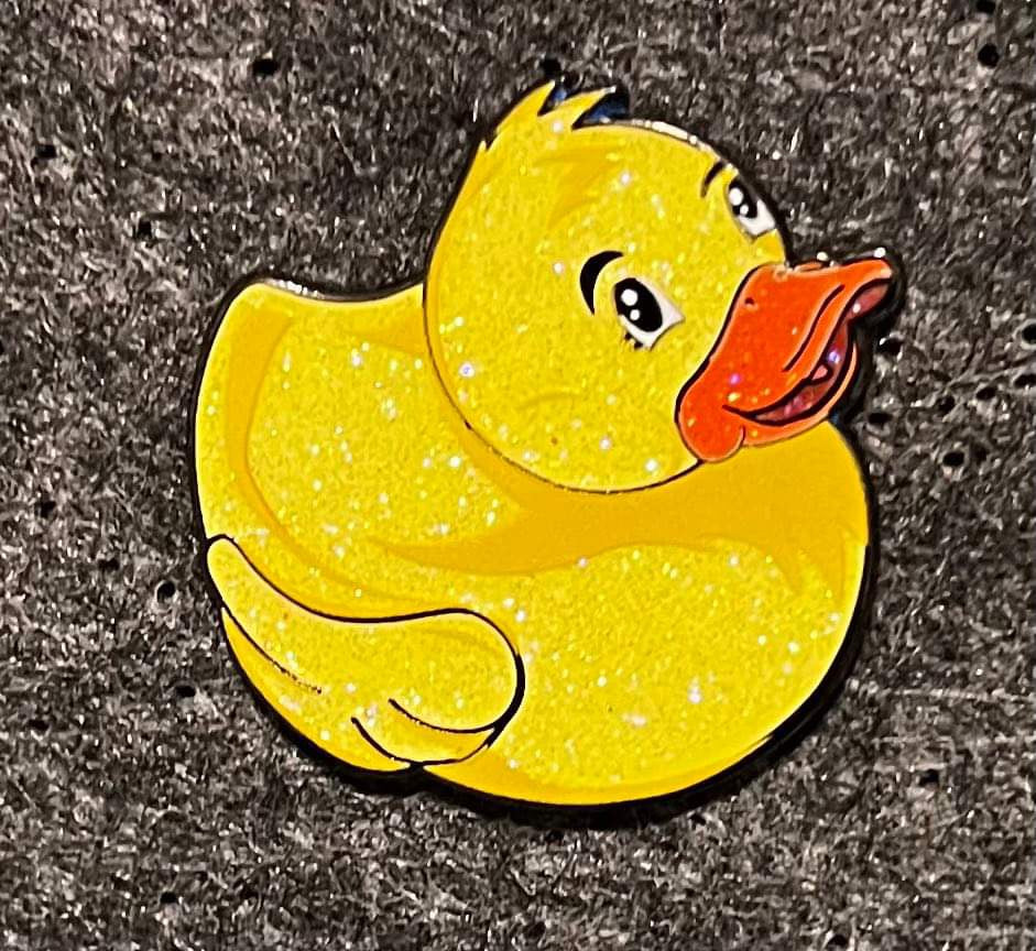Duck Pin Yellow Glitter Le 10