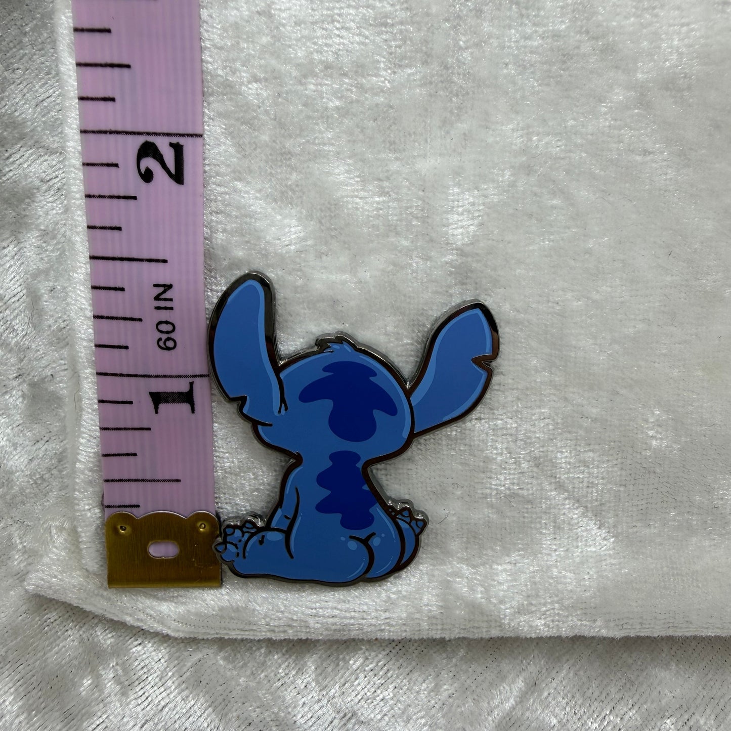 Blue Alien Experiment Butt Pin by Brian Cook | Funny Sci-Fi Parody Enamel Pin