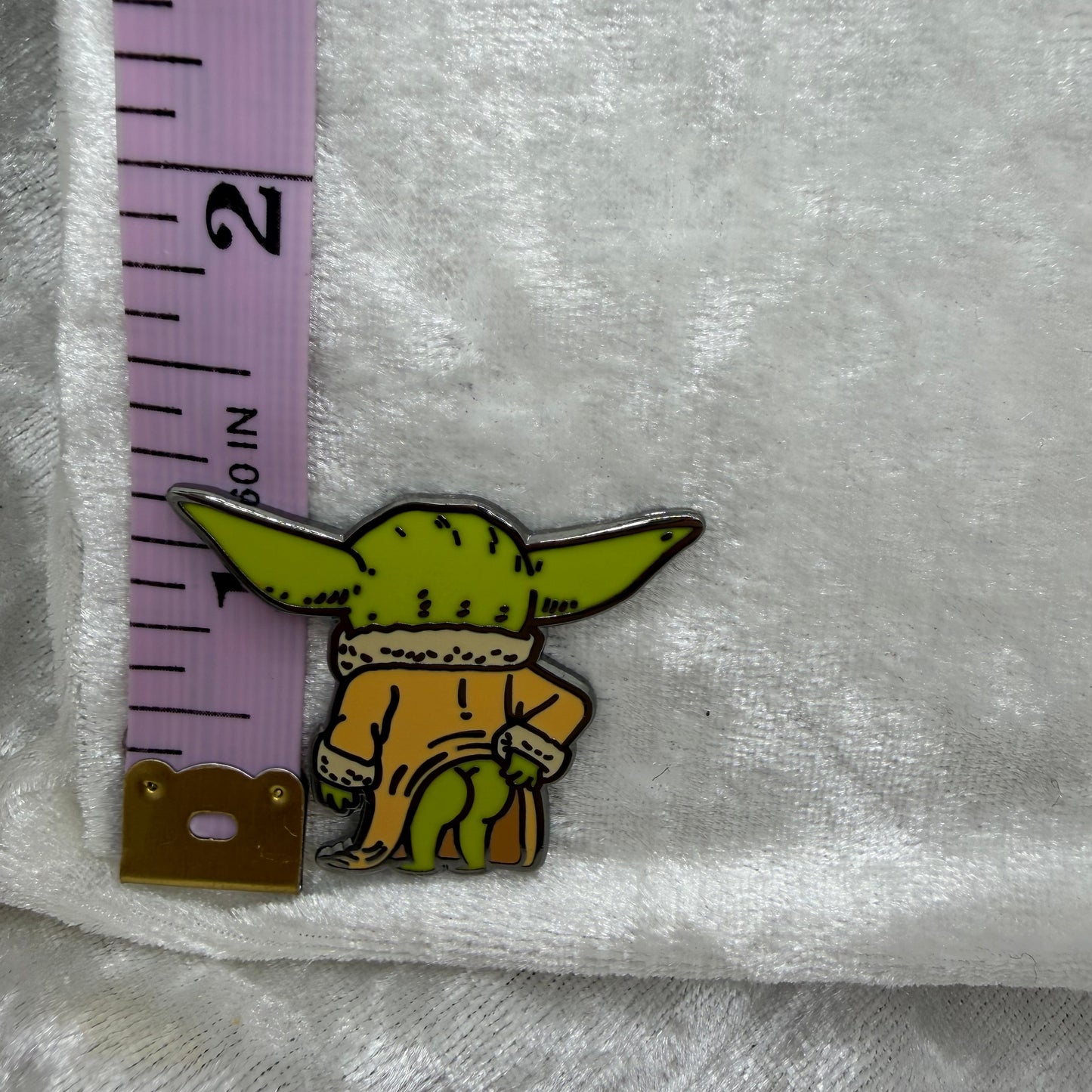 Baby Green Alien Butt Enamel Pin - Brian Cook Parody