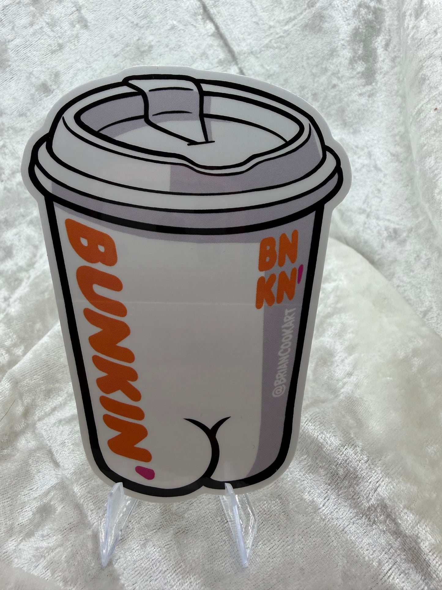 Bunkin Coffee Butt Sticker By Brian Cook