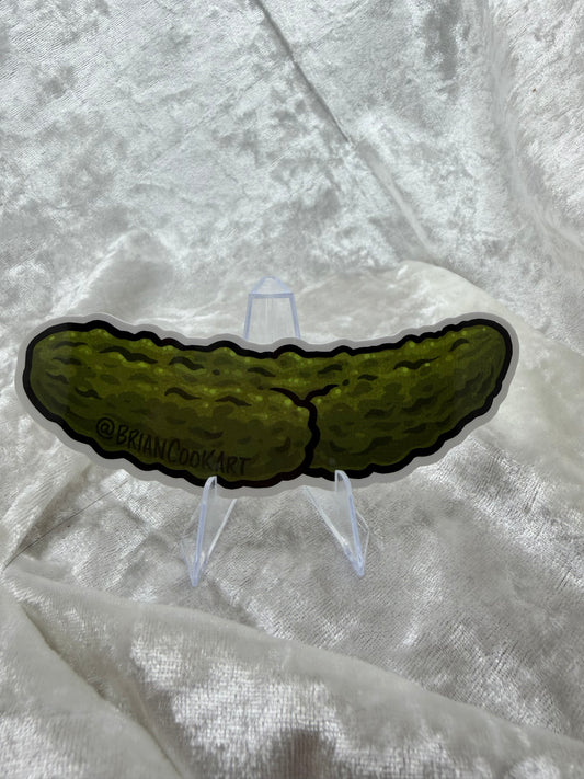 Pickle Butt Sticker By Brian Cook