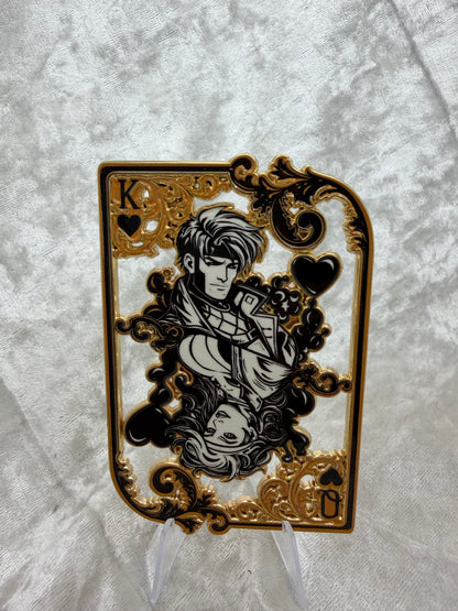 Gambit & Rogue B&W Gold Pin (LE 20) by Bendiesticks Fan Made