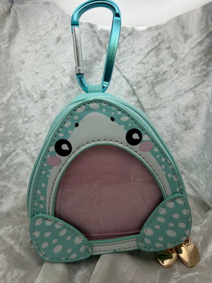 Fin Palz mini ITA bag shark keychain: Whale shark (blue with spots)