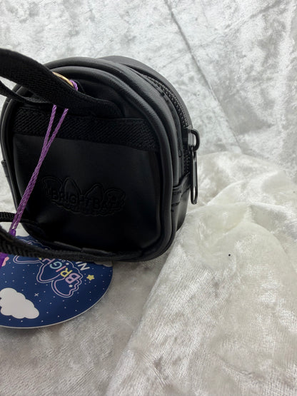 Black Nugget Plushie Tiny Ita Bag by Bright Bat Designs