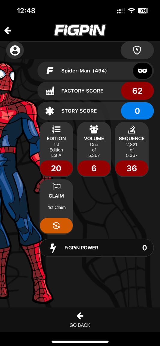 FiGPiN Marvel Contest of Champions: Spider-Man #494 Locked