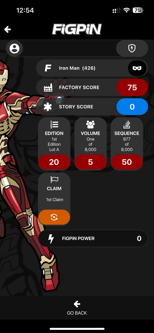 Disney Marvel Avengers Iron Man FiGPiN #426 Square Enix
